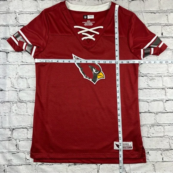 NFL Arizona Cardinals Lace-up Jersey Top M - Picture 6 of 8